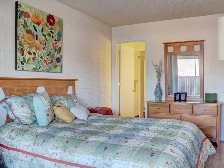 Bedroom at Canyon Vista Apartments in Tucson, AZ